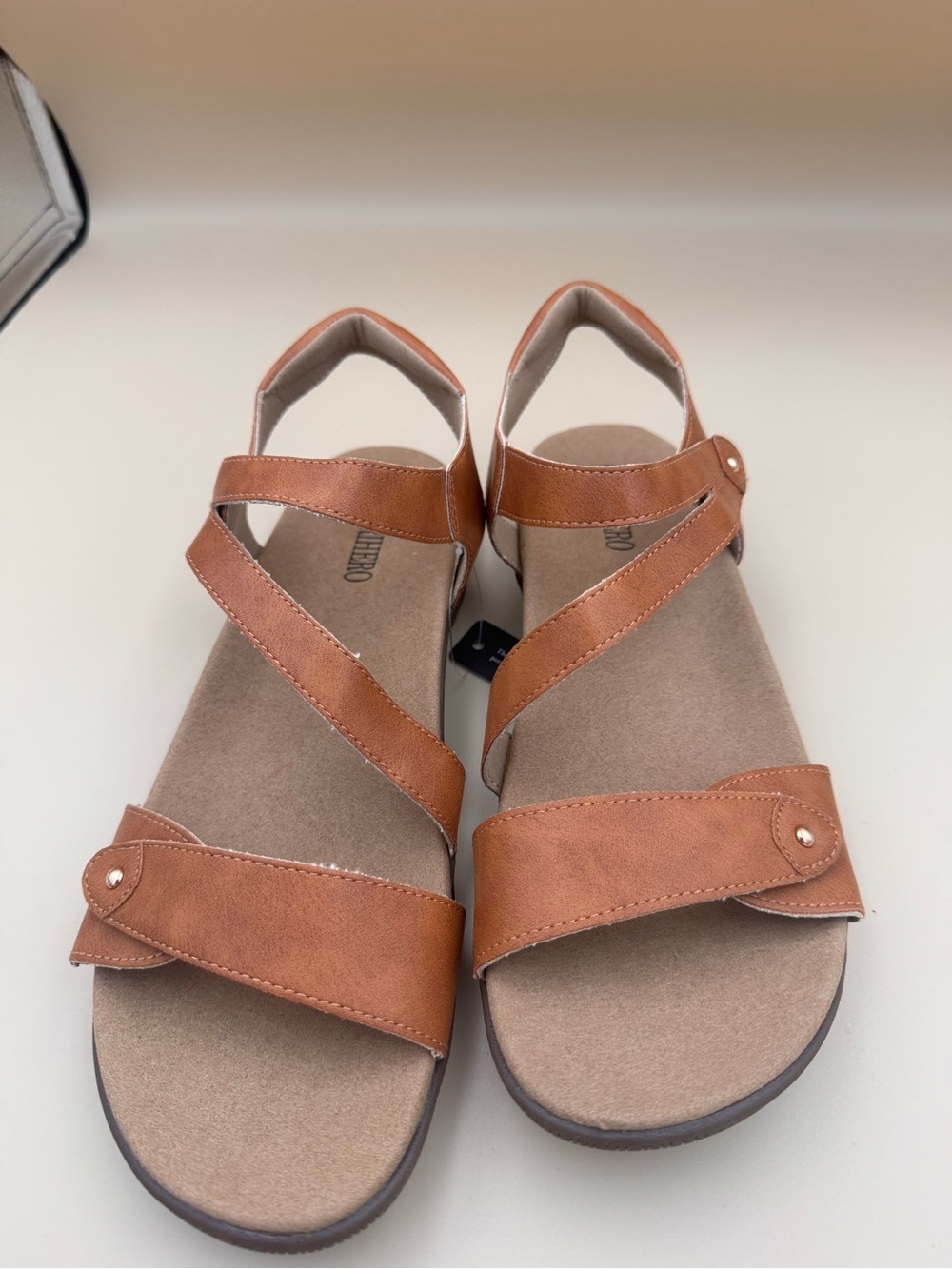 Rihero Orthopedic Comfort Strappy Women's Sandal in Brown